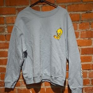 Warner Bros. Blue Tweety Bird Crewneck Sweater